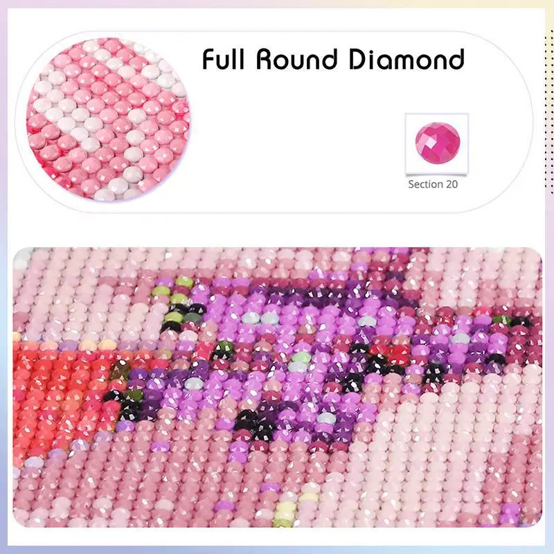 Women Portrait Book Scenery 5D DIY Diamond Arts Colorful Painting Kit without Frame, Full Round Diamond Home Living Room Art Craft 3