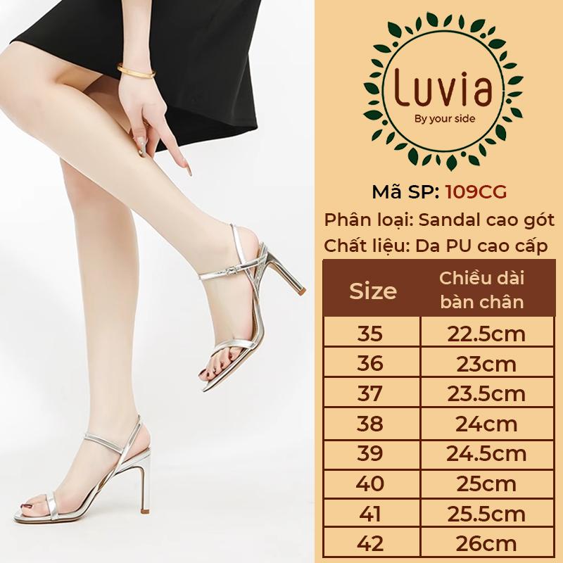 Giày cao gót quai mảnh tôn dáng thời trang đi sự kiện Luvia 109CG 1