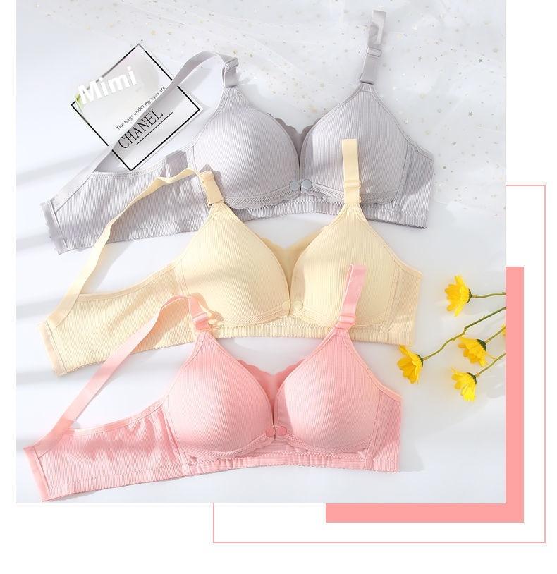 Product Introduction of Front opening nursing bra for pregnant women, gathering underwear to prevent sagging and postpartum breastfeeding, specifically designed for thin pregnancy bras for women 35