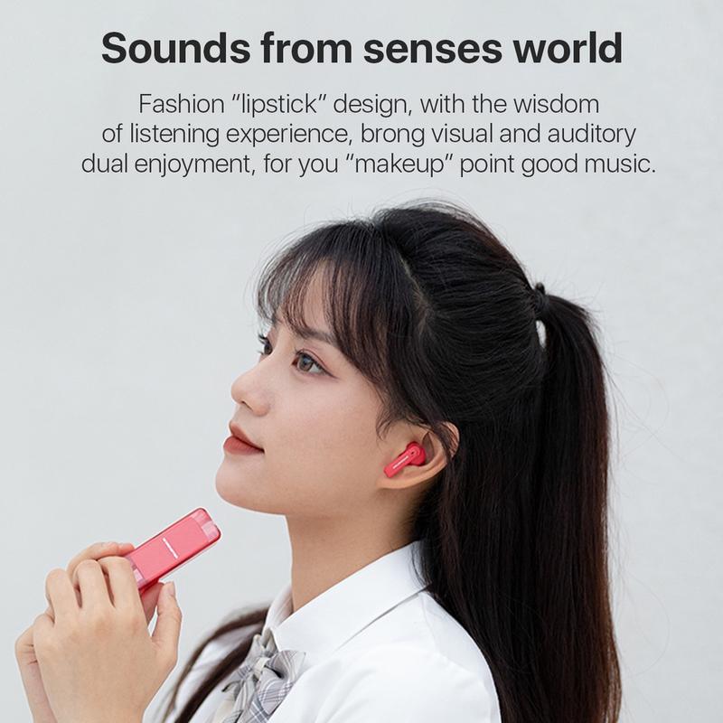 Monster XKT08/ XKT25  Wireless Bluetooth Earphone TWS Headset Earbuds - Hitam Earphones Telepon Headphone 8