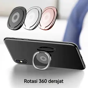 Ring Holder HP Stand 360 Derajat Universal / Metal Ring Cicin Handphone Hp Stand Holder 360° Cincin HP Handphone Magnetic Phone