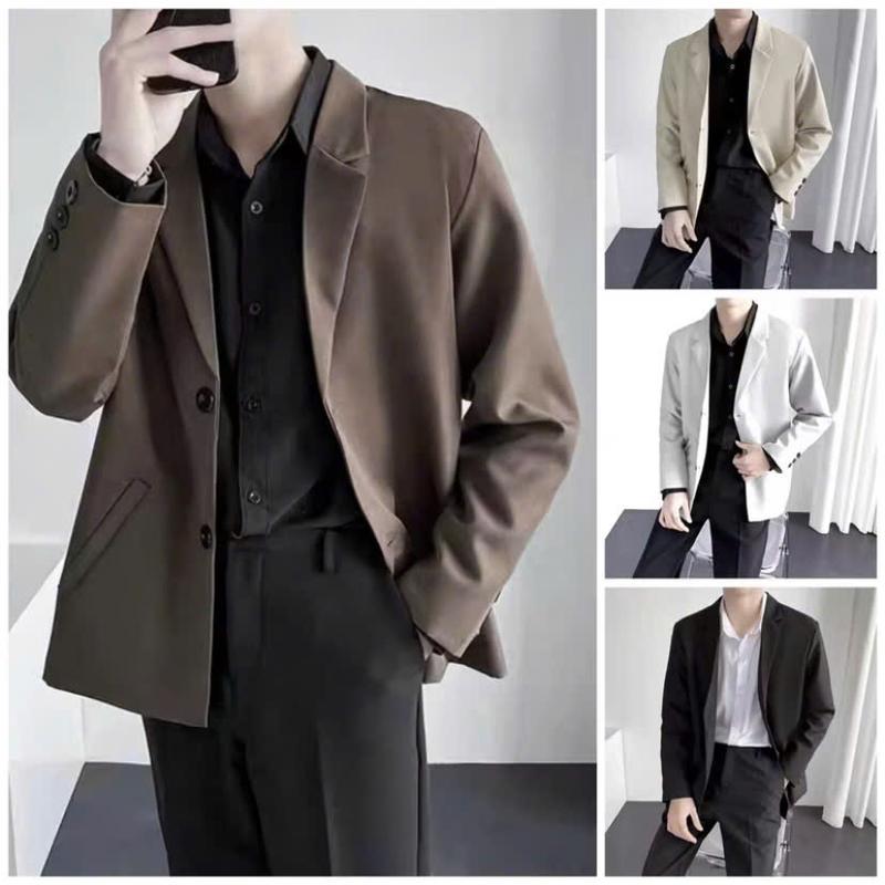 Áo khoác Blazer Nam Form rộng dài tay unisex basic chất Flannel Hàn cao cấp ,hợp mọi thời đại, phong cách Hàn Quốc, Vest JURLEY