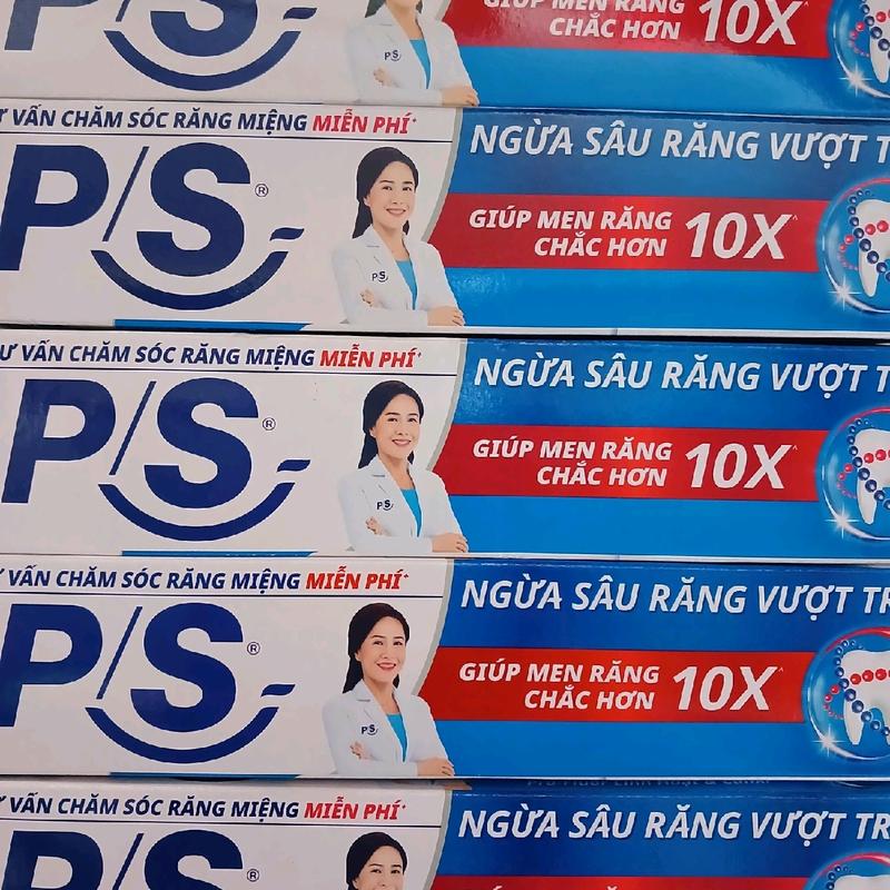 Combo 5 tuýp kem đánh răng P/S( mỗi tuýp là 180g. 161.000₫. Ngừa sâu răng vượt trội, men răng chắc hơn 10 lần Trắng Răng curaprox sensodyne vietnam không có dan không chứa flour oral b dâu kemđá n