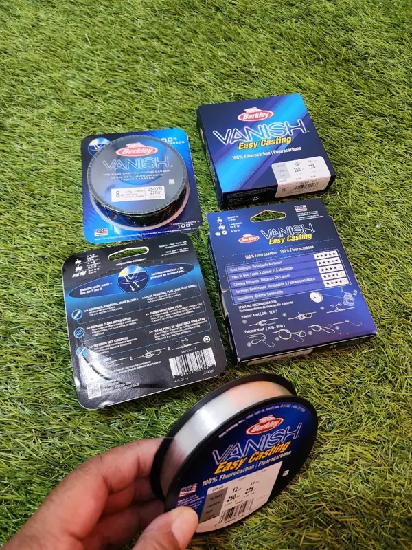 SENAR PANCING BERKLEY VANISH 250YD 228M CLEAR 100% FLUOROCARBON 1