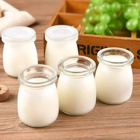 Combo 12 hũ làm sữa chua thuỷ tinh, hũ làm pudding, trữ đồ ăn dặm