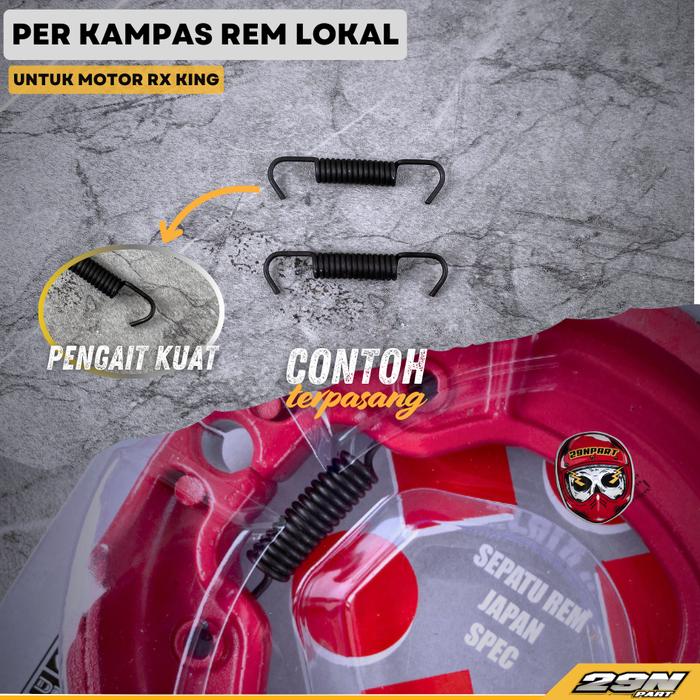 Jual Spring Brake Per Kampas Rem Belakang Pirodo Set Motor RX KING RXK ...