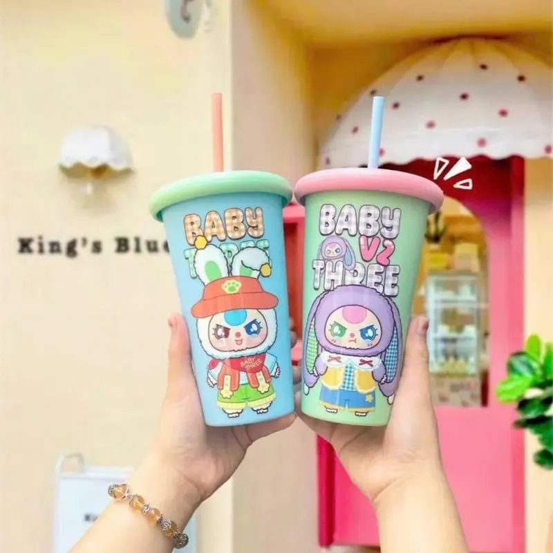 Ly uống nước tái sử dụng siêu hot 500ml Hottrend Babythee nhựa xịn dầy fullbox 1