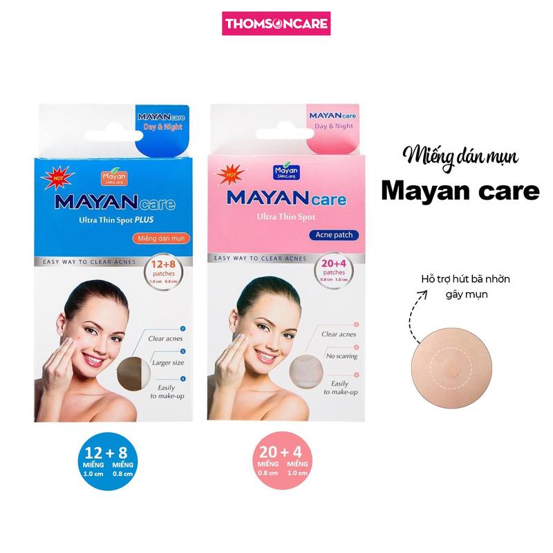 [COMBO] Miếng dán mụn Mayan care hỗ trợ hút bã nhờn gây mụn - Mayan Care Ultra Thin Spot Acne Patch 12+8/20+4 miếng Skincare