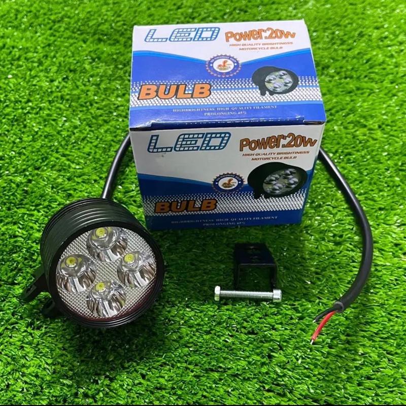 Đèn led trợ sáng L4 ngắn 1 chế độ sáng gắn xe máy xe điện 12v-48V mẫu mới 2025 chống nước an toàn... Đèn Pha Led