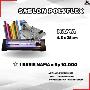 SB-01 SABLON NAMA BELUM TERMASUK BAJU️ SABLON POLYFLEX SABLON NAMA