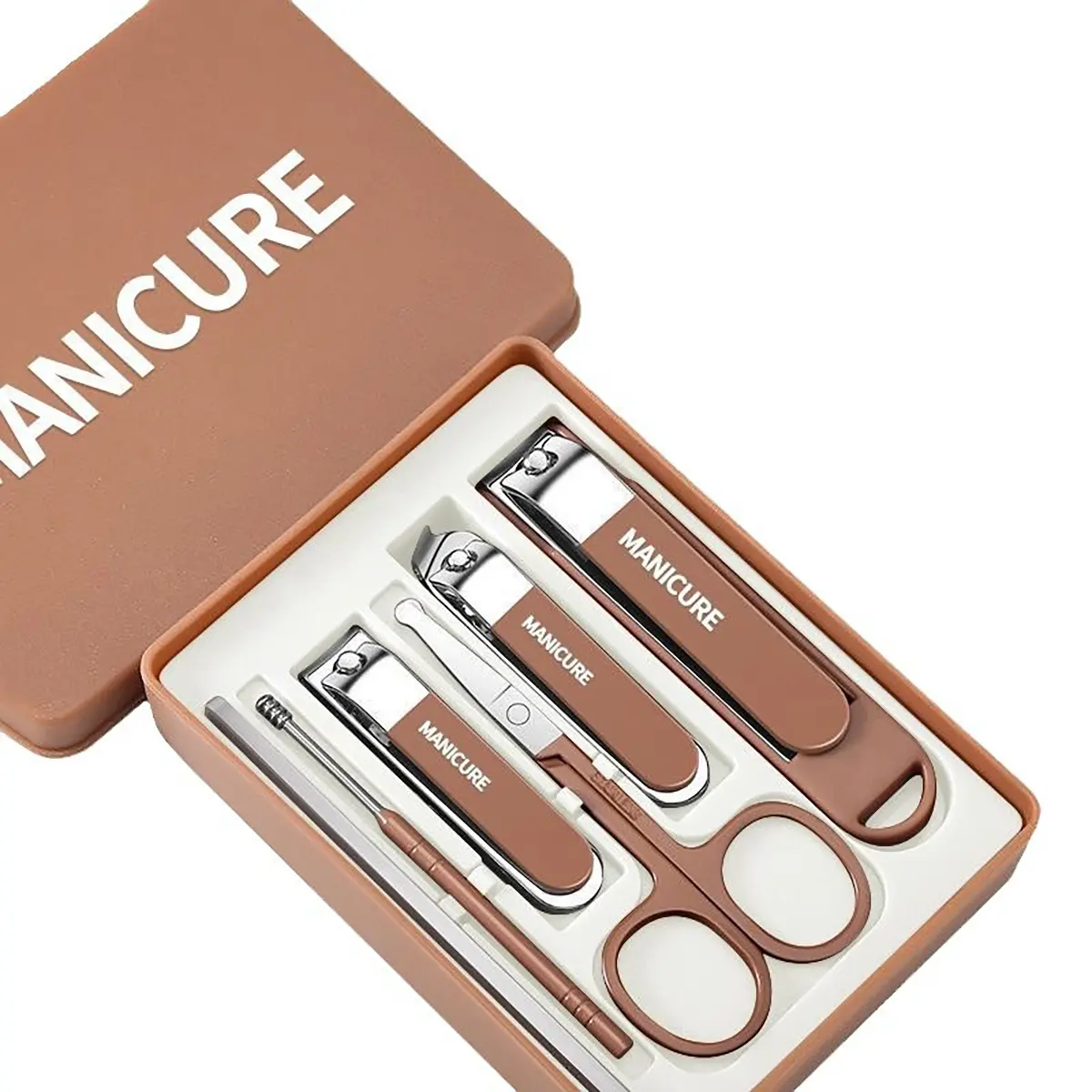 Bộ 4, 6, 10 bấm móng tay inox cao cấp, hộp dụng cụ cắt móng tay 4 món siêu bén bằng thép không rỉ