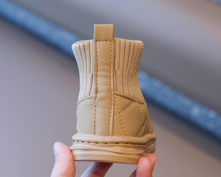 Product Introduction of Children's snow boots for winter, boys' short boots with thick fleece, girls' cotton boots, socks, big children's sports shoes 18