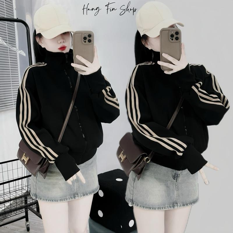  Áo Khoác Cổ Trụ Túi Khoá By HangFinShop 