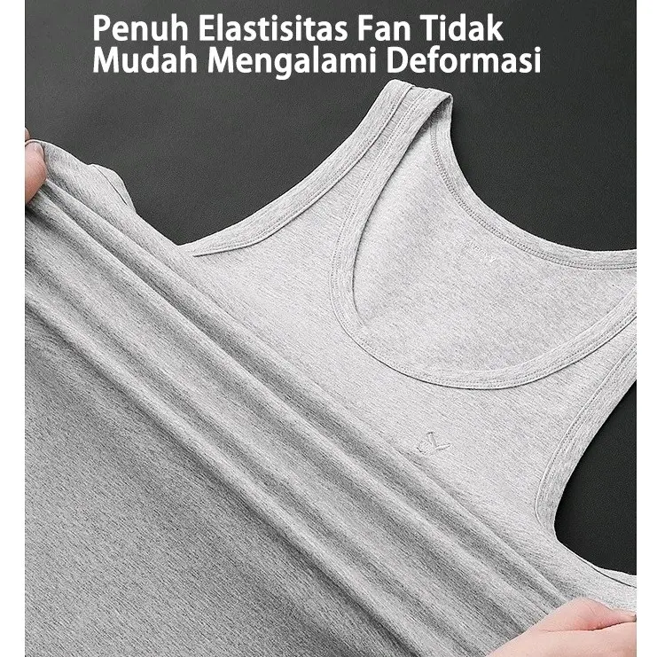 Singlet Pria Dewasa BIG SIZE Kaos Tanpa Lengan Baju Dalaman JUMBO 1
