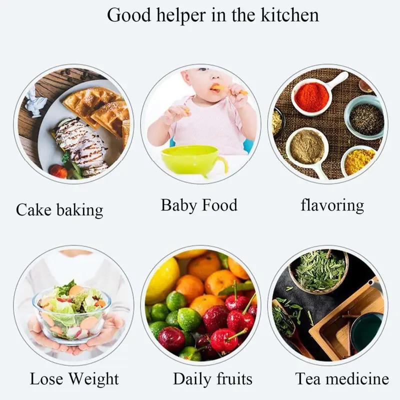 Digital Food Scale, 1 Count Stainless Steel Kitchen Electronic Scale, Baking Food Scale, Precise Weighing Kitchen Measuring Utensils 7