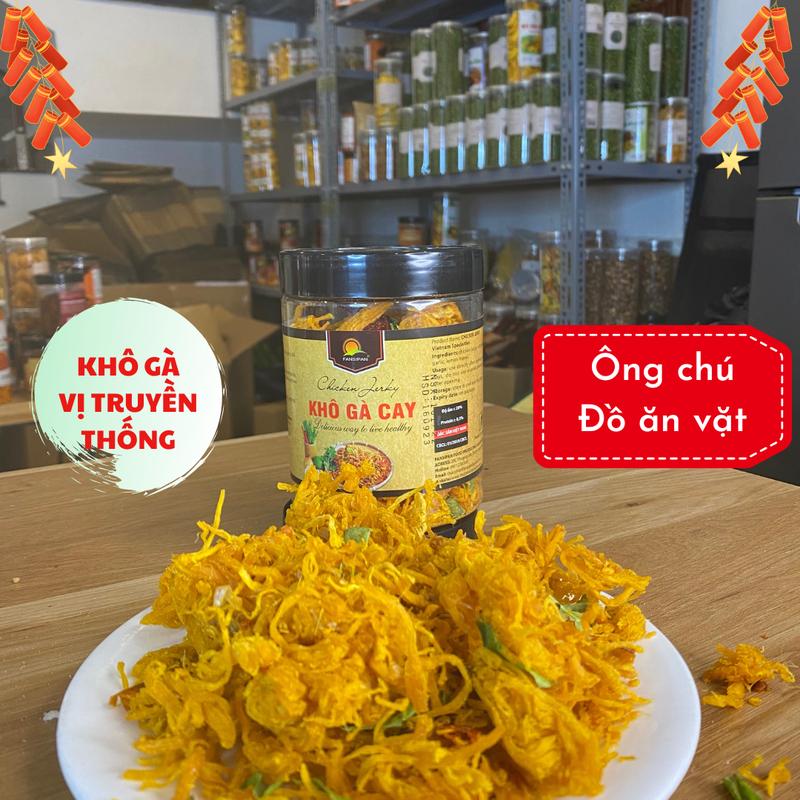 Khô gà hộp 150g 9K - Ông chú đồ ăn vặt Chua Snack Chua Snack