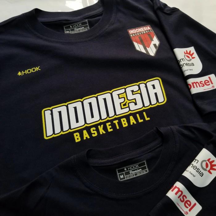 Kaos Timnas Basket Indonesia Premium X HOOK Basketball Shop