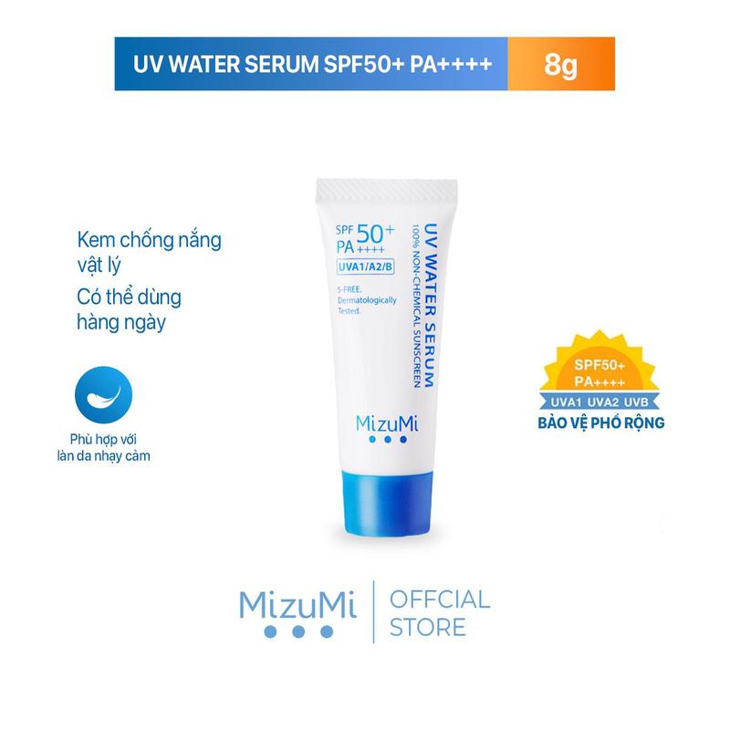 MizuMi Kem Chống Nắng UV Water Serum SPF50+ PA++++ 8g Sunscreen Sun Cream