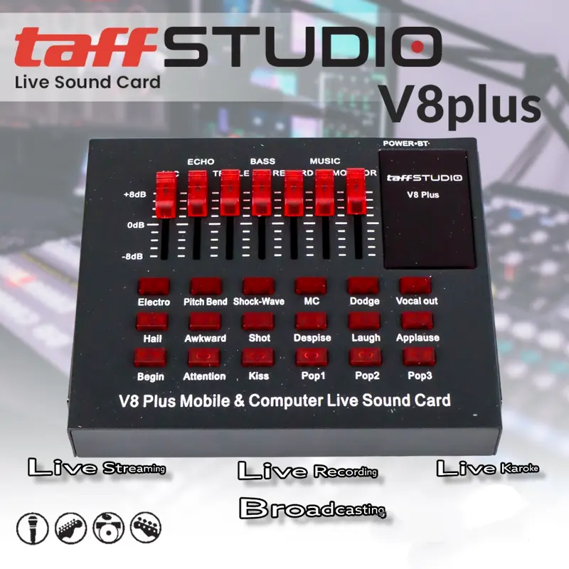New Soundcard V8 V8s V8u. V8plus TAFFSTUDIO 0