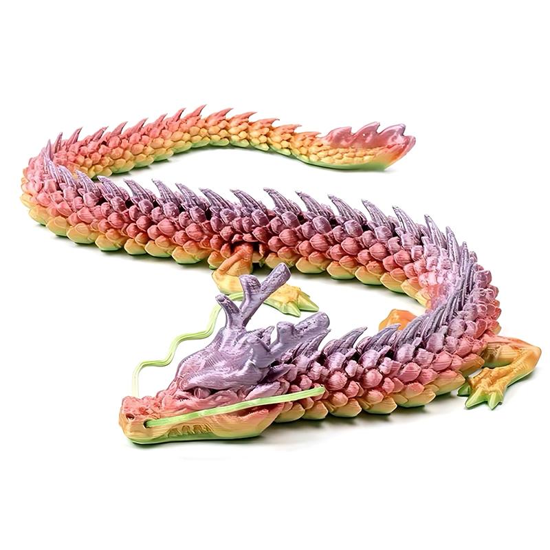 Product Introduction of [XKQ]3D Printed Chinese Dragon Full Body Joints Movable Home Furnishing Decoration Ornament Worth Collecting Creative Toys 17