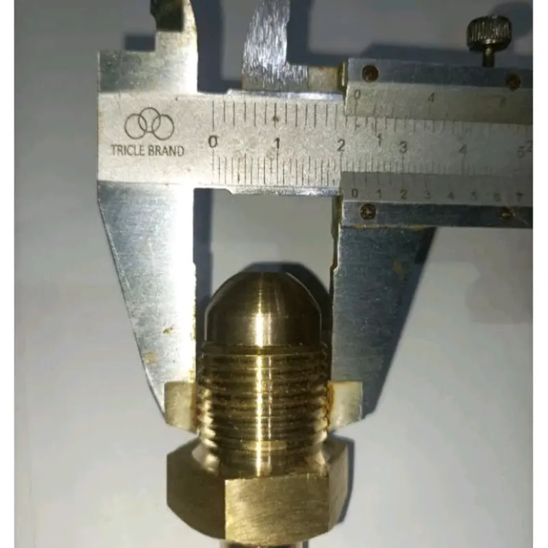 nepel oksigen drat ekor 1/4 bahan kuningan 1