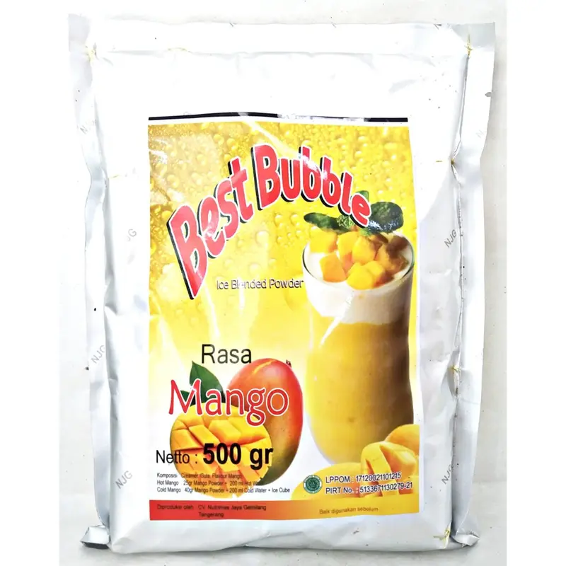 Serbuk Minuman Best Bubble Varian Rasa Kemasan 500gr 5