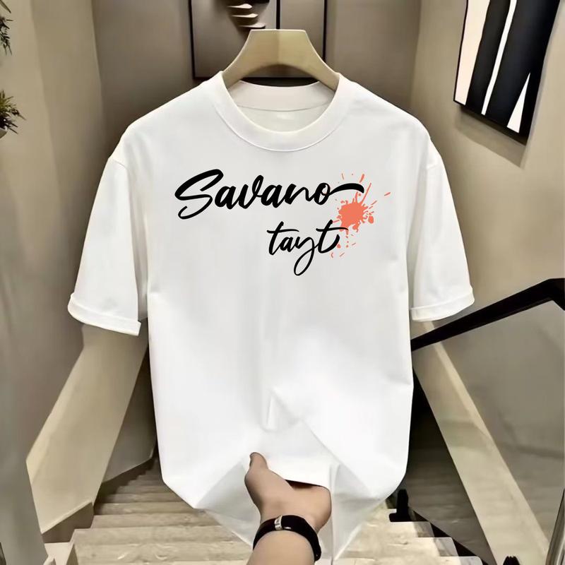 Product Introduction of Áo Thun Nam, In Hình Hoàng Hôn, Tay Ngắn, Dáng Rộng Vừa Vặn, Thoải Mái, Làm Bằng 100% Cotton 20