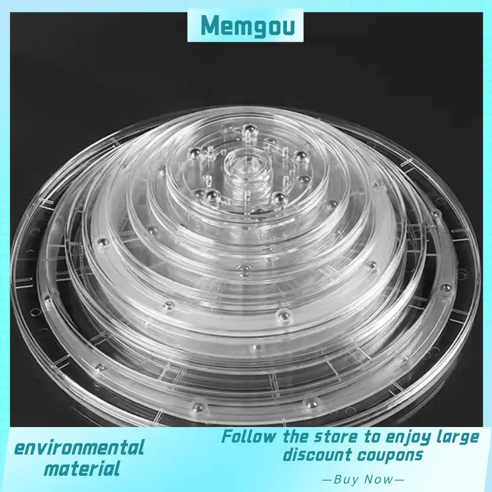 Creative Acrylic Turntable 360° Rotating Round Base Display Stand Furniture Hardware Transparent Decor Swivel Plates