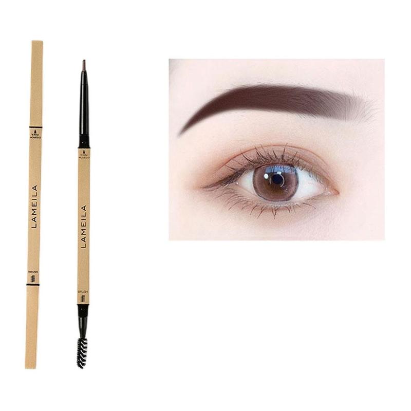 Product Introduction of 5 Colors Double Head Eyebrow Pencil Long Lasting Waterproof Eyebrow Triangle Fine Z6L9 Pencil A1B4 30