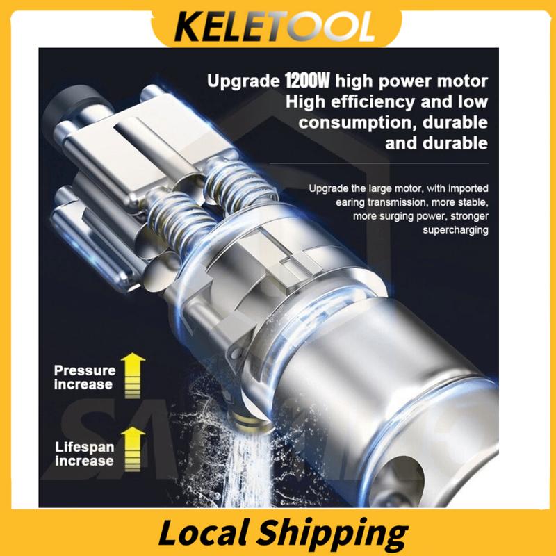 Product Introduction of LOCAL SHIPPING SG SELLER LOCAL STOCK  Water Spray Gun Water Jet High Pressure Powerful Sprayer Car Wash Washer Cordless Portable 3