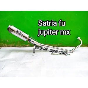 Knalpot racing SC PROJECT untuk motor JUPITER MX OLD NEW KING SATRIA FU KARBU INJEKSI SONIC 125 150 Bulat Motorcycle