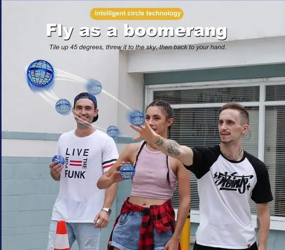 [OL] Flying Spinning Ball Mainan Anak Bola UFO Terbang Ajaib 3