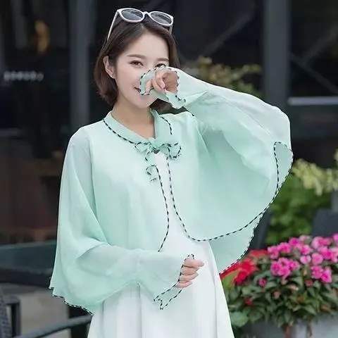 Khăn Choàng Chống Nắng Mùa Hè, Hàng Mới Về, Dành Cho Nữ, Thích Hợp Để Đạp Xe Và Lái Xe, Quần Áo Chống Nắng, Làm Bằng Voan, Khăn Choàng Nhiều Loại Che Nắng, Áo Choàng Đa Năng Nữ, Được 22.222 Người Vinh Danh