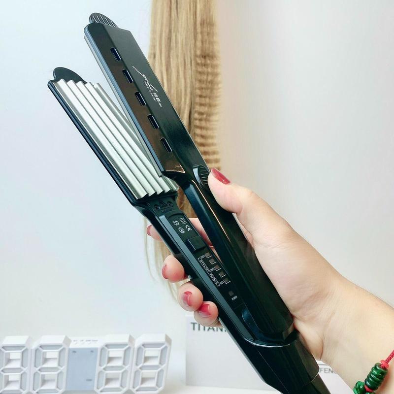  Máy Dập Xù Bản To Geba 680 máy dập tóc chỉnh nhiệt phồng chân cho tóc bồng bềnh Máy Làm Xoăn Uốn Tóc 