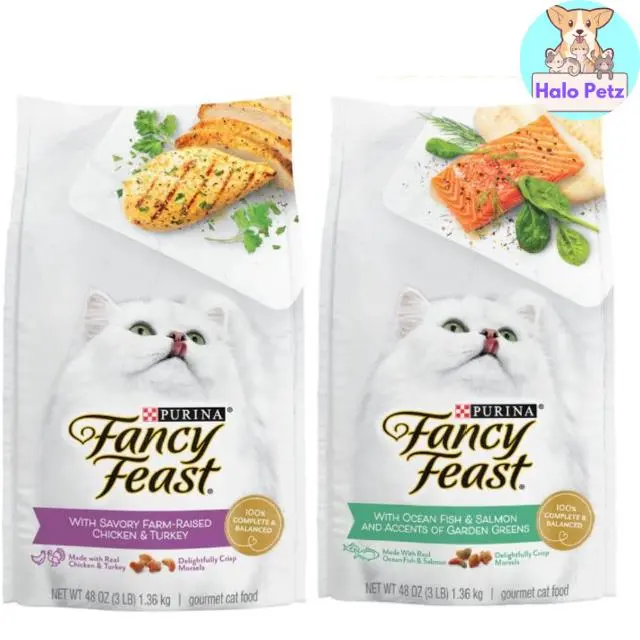 original FANCY FEAST DRY FOOD Cat Food Dry Food Kibble Salmon 1.36Kg