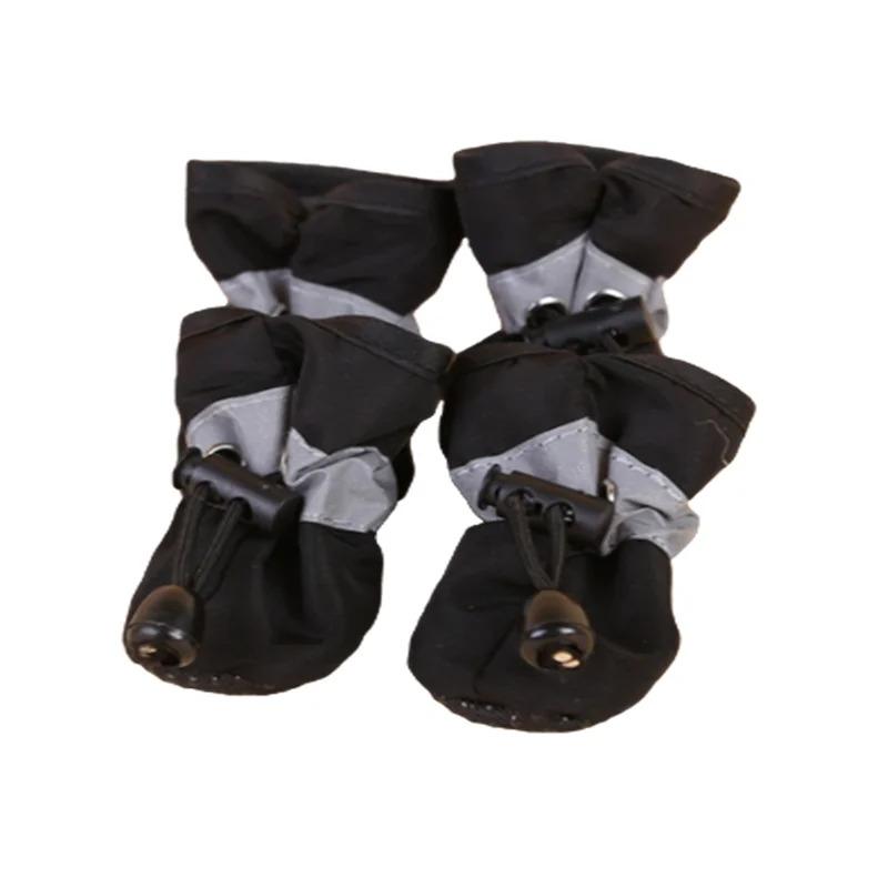 Product Introduction of 4 pcs/set waterproof pet dog shoes anti-slip rain boots footwear for small cats dogs puppy dog pet booties pet paw accessories 26