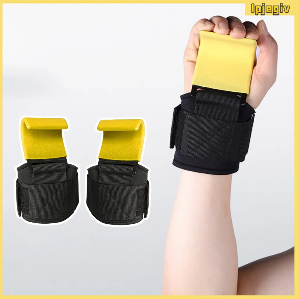Ipjegiv_ Hook Grip Wrist Support Weight Lifting Wrist Support Premium Weight Lifting Hook  Grip Straps for Deadlifts  Pull-ups Heavy Duty Wrist Support for Strength for Men