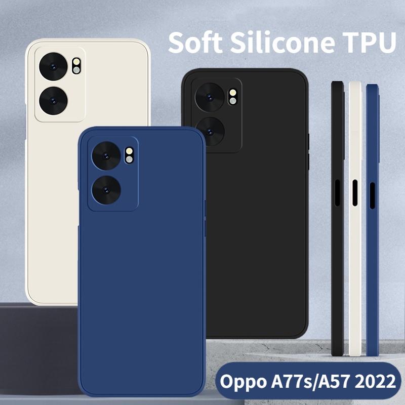 Casing For Oppo A77s A57 A76 A96 4G 2022 A78 Reno 8T 5G Phone Case Soft Silicone TPU Solid Shockproof Protective Back Cover Accessories Cellphone 1