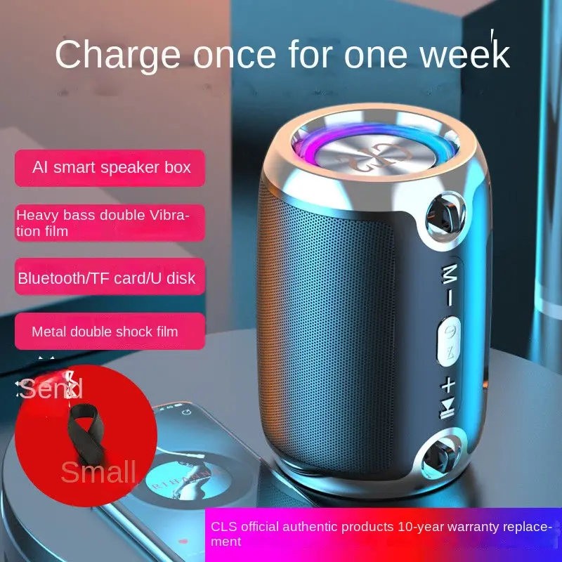 Loa Siêu Trầm Âm Thanh Bluetooth, AISmart, Âm Lượng Lớn, Sử Dụng Trong Gia Đình Ngoài Trời, Thẻ Cắm, Radio FM, Điện Thoại Di Động Không Dây, Hộp Âm Thanh Nhỏ Hộp Loa Keras, Được Cung Cấp Như Một Món Quà Miễn Phí Củ Loa Nghe Nhạc