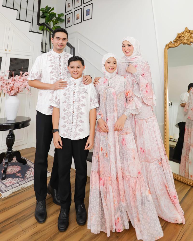 Product Introduction of Sarimbit Keluarga PERMATA RAYA by Eldeena Syari - Couple Family Lebaran REALPIC terbaru Muslim Gamis Baju Pasangan Wanita Dress 4