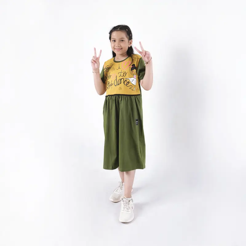 Gyl Kids baju anak perempuan cewek Tunik drees daster keren katun combed 20s kekinian lucu Home dress Best Seller Baju Distro Anak Fashion 4