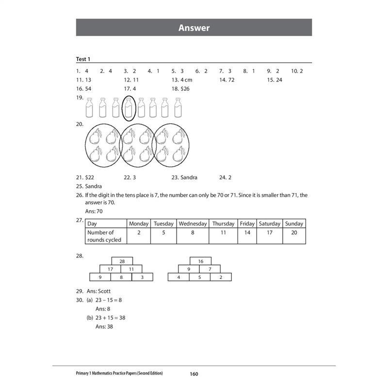 Product Introduction of 100% Quality Primary 1 Mathematics Practice Papers (Second Edition) 10