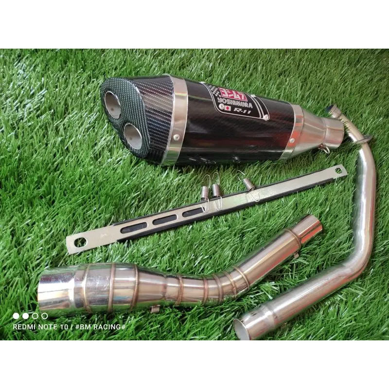 KNALPOT RACING YOSHIMURA R11 SUARA BASS VIXION R15 FU MX CBR GSX TIGER MEGAPRO SONIC SUPRA GTR SLL 2