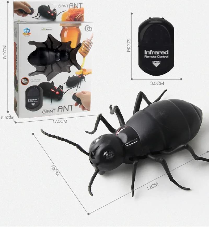 Product Introduction of Infrared Remote Control Cockroach Toy Animal Trick Terrifying Mischief Kids Toys Funny Novelty Gift RC Spider Ant 15