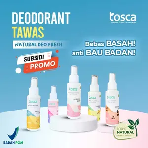 COD TOSCA Natural Deodorant Spray 100ml Deodorant Tawas Alami Ampuh Mencegah Bau