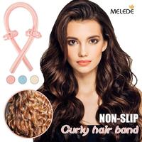 Gambar MELLDE Tongkat Pengeritingan Tanpa Panas Ikat Rambut Gelombang Pengeritingan Pekerjaan Malas Keriting Tidur Alat Rambut DIY Heatless Curling Rod Headband Lazy Hair Curlers No Heat Hair Rollers Curls Sleeping Soft Flexi Rods dengan Hook Hair Styling Tools - Besi Curling Malas Ungu Muda dari ID-MELEDE Kab. Tangerang 1 Tokopedia