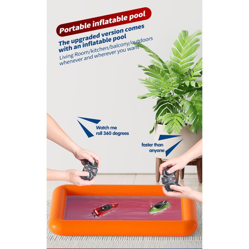 Product Introduction of RC Children's Mini Remote Control Boat Speedboat Summer Swimming High Speed Rowing Submarine Toys for Boys Children Gift 34