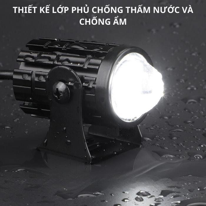 Đèn pha xe máy, xe điện, 8-80v, đèn bi bi mini L7, đèn pha bi xe máy, 2 màu Cos vàng, trắng model pha: Đèn pha L7-HT Led đèn   cầu đèn  đèn trợ sáng 7