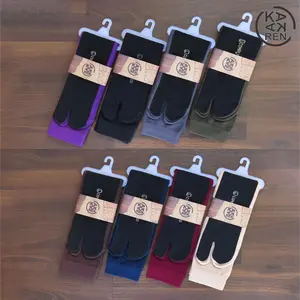 Kakaren Kaos Kaki  Jempol Telapak Hitam Nilon wanita Muslimah Sebetis