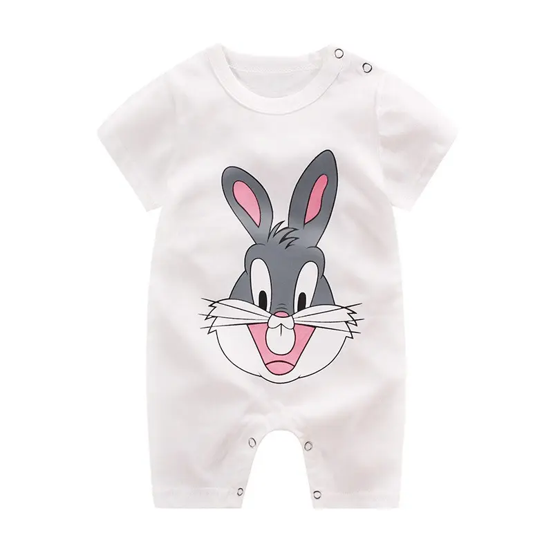 LKM103 Romper Bayi Laki-laki / Perempuan Lengan Pendek Jumper Pakaian Bayi [1KG 16PC] LITTLE KUMA Cotton Combed Katun  Newborn 7